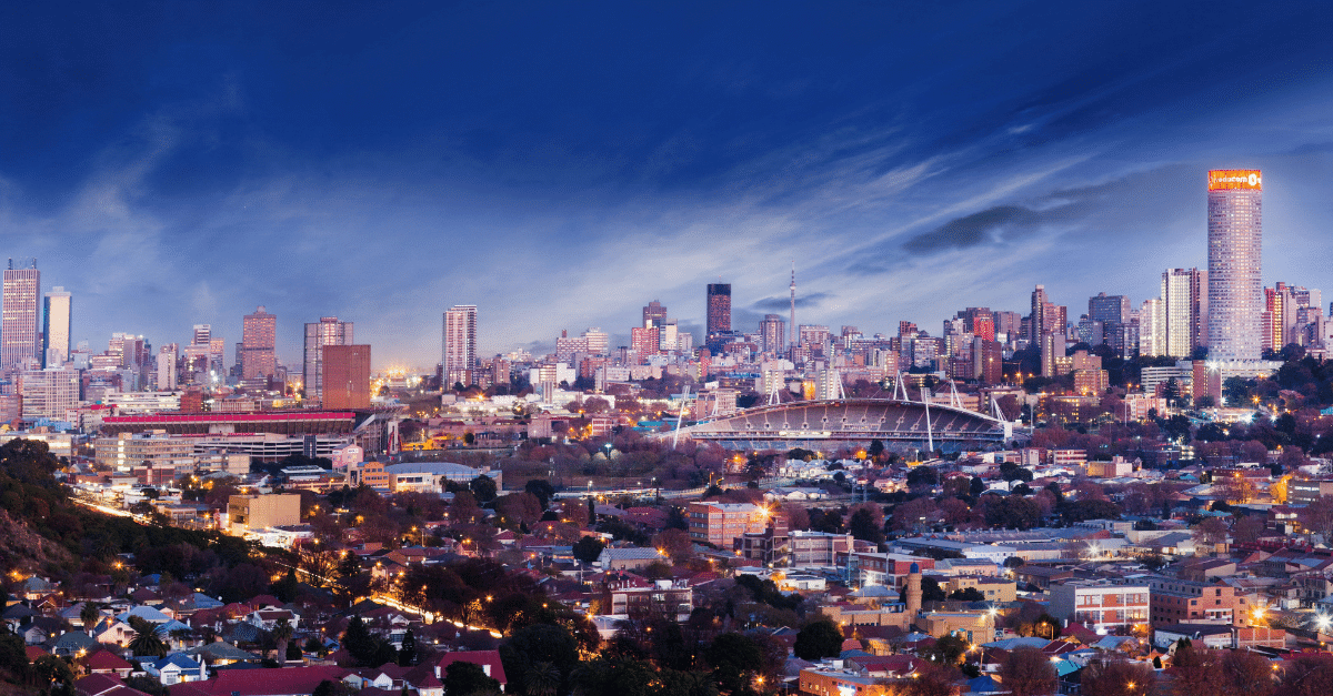 South Africa's economy skyline Johannesburg