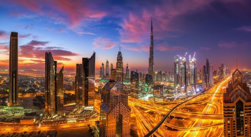 Dubai at night